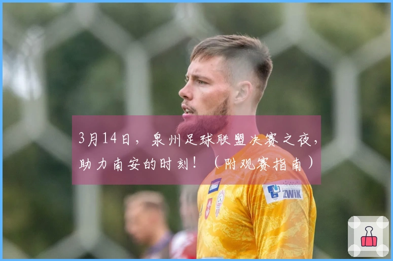 3月14日，泉州足球联盟决赛之夜，助力南安的时刻！（附观赛指南）